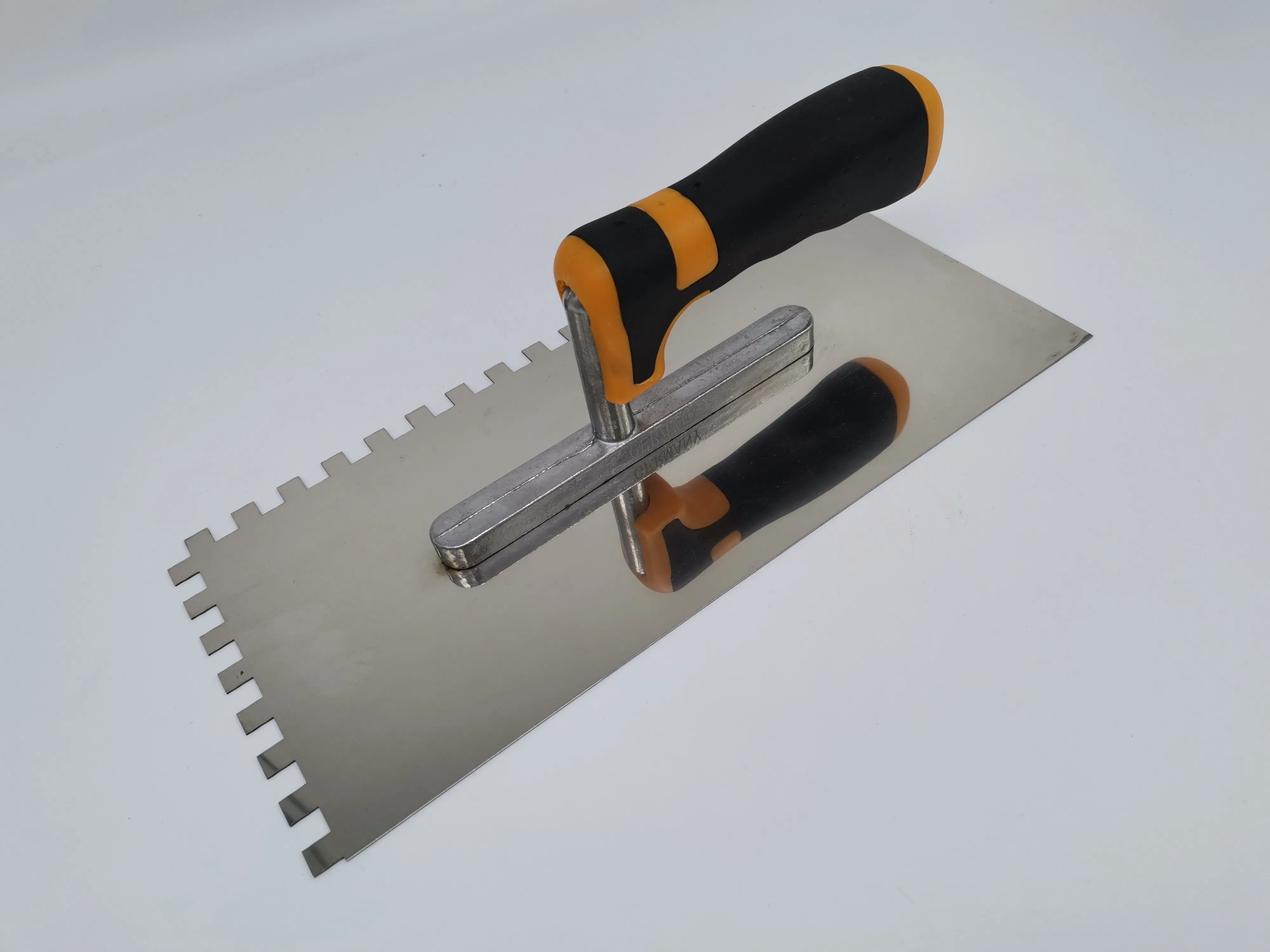 Stainless Steel Plastering Trowel with Comfort TPR Handle Bricklaying Trowel
