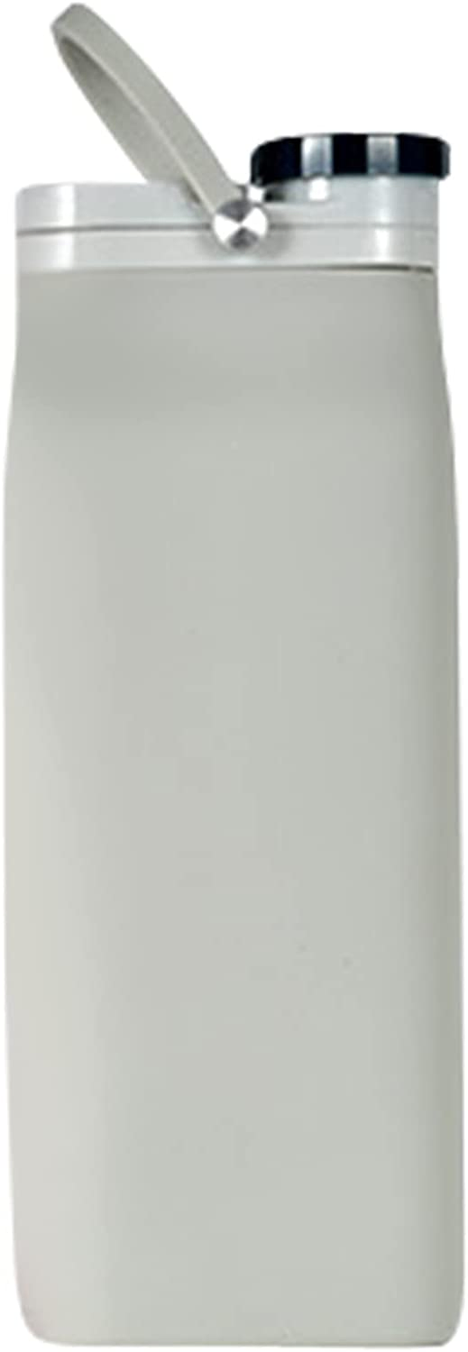 Складная силиконовая бутылка для воды 600 мл