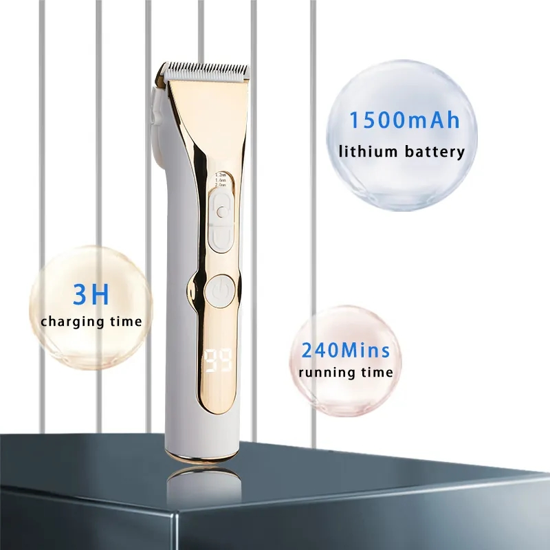 Waterproof Barber Clipper Cordless Professional Hair Trimmer Rechargeable Hair Clippers for Men