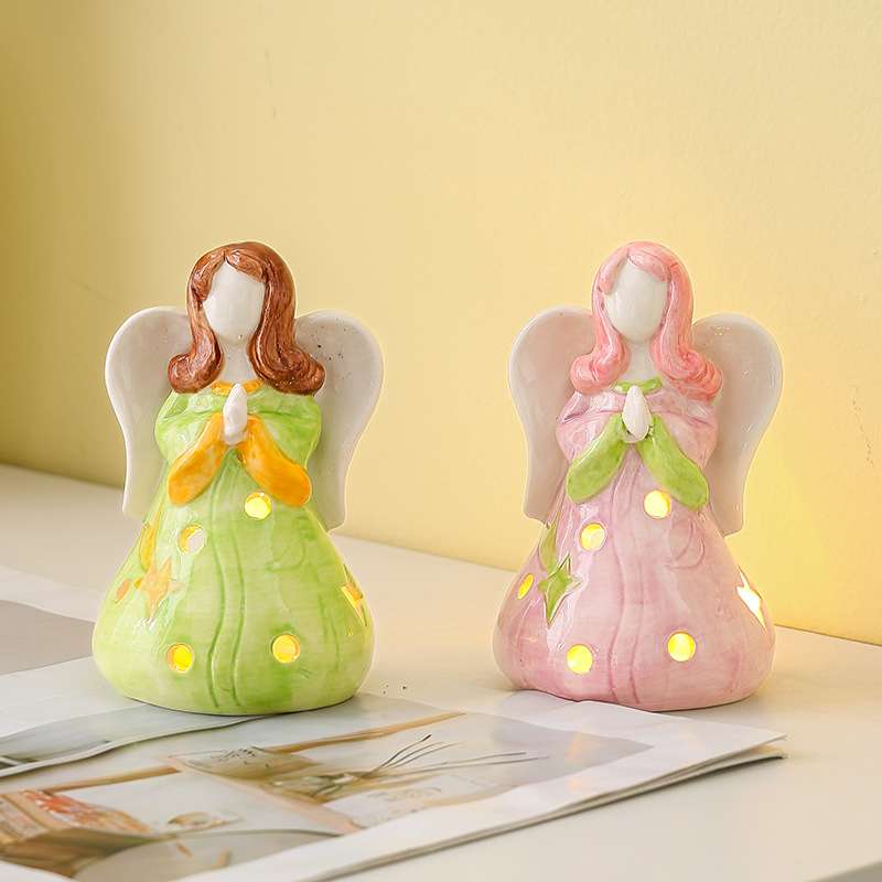 Enchanting Handmade Heart Ceramic Lamp for Romantic Decor