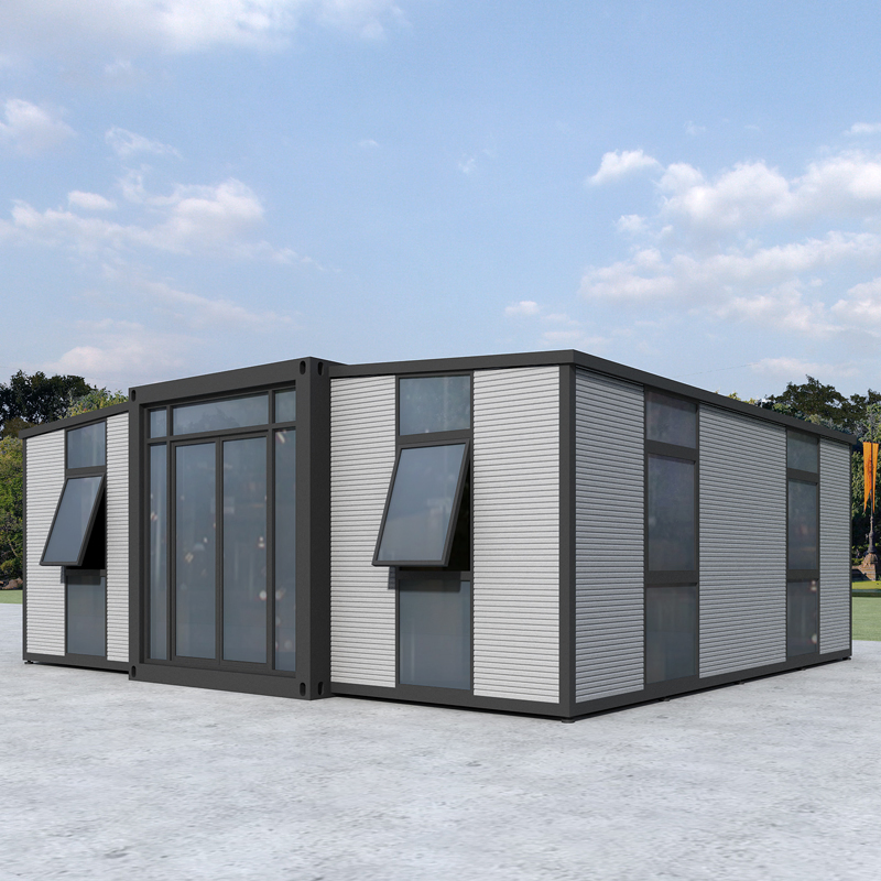 Two Three Bedrooms 20FT Steel Structure Prefabricated House Customized Design