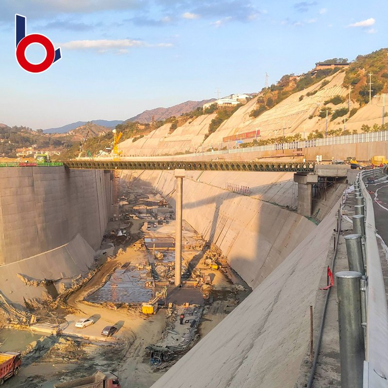 Exceptional Sturdy Adjustable Vertical Frame for Bailey Steel Construction Bridge