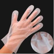 Disposable PE Poly Gloves Transparent Handbag