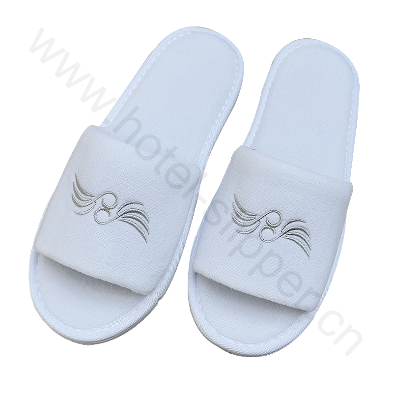 Hotel Resort SPA Disposable Coral Velvet/Cut Velvet Indoor Non-Slip Platform Custom Personalised Slippers