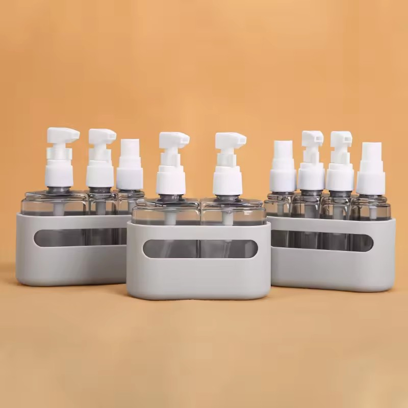 Cosmetics Tube Silicone Shampoo Travel Kits Set Reusable Refillable Portable Bottle