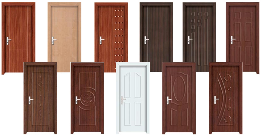 European Style Double Casement Outside UPVC Door Factory
