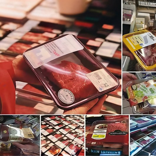 Wholesale Clear Plastic Recycled PP Material Meat Beef Food Tray for Shop