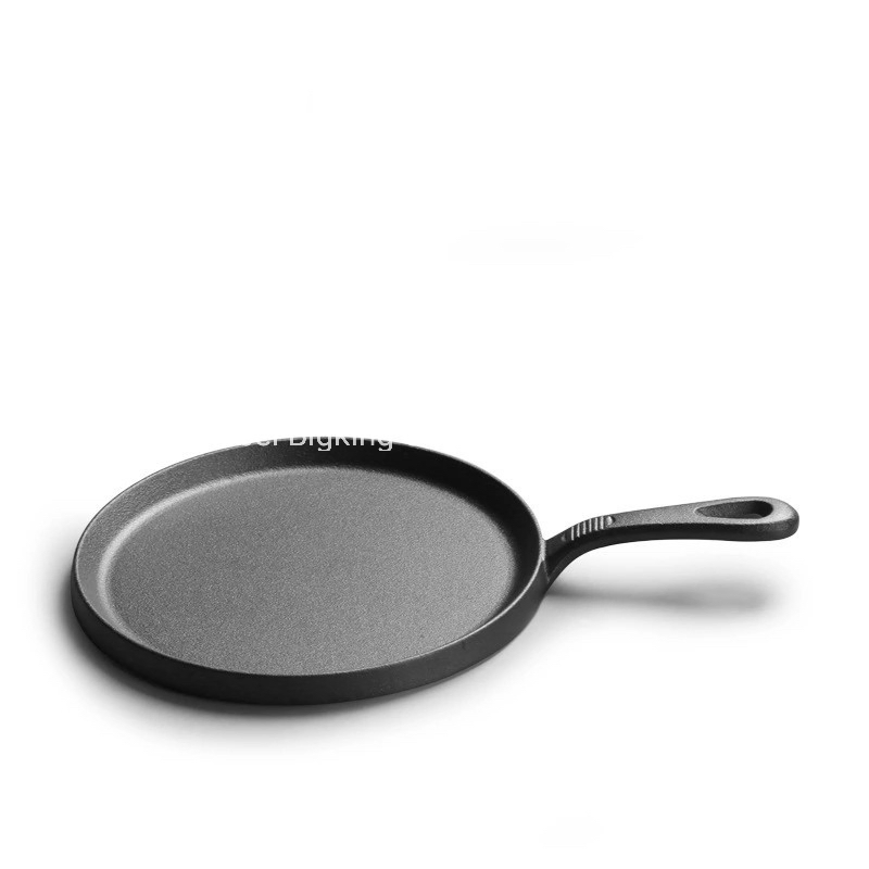 Dia 26cm Cast Iron Pizza Pan in Pre-Seasoned Coating