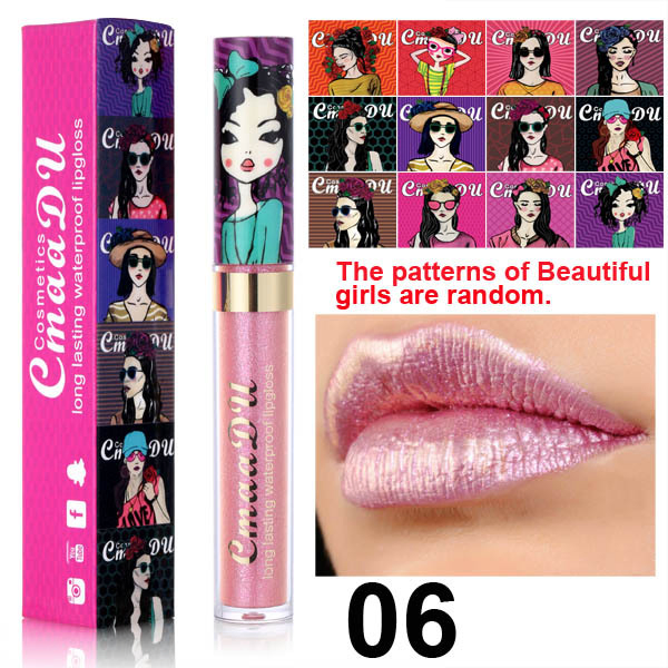 Hot Sale Makeup of Beatuful Girl Lip Gloss Liquid Lipstick