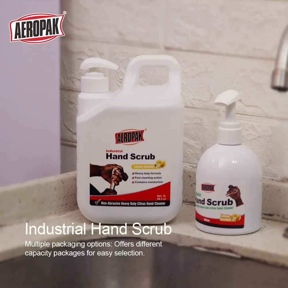 Aeropak 500ml Bottle Abrasive Granules Industrial Hand Scrub Hand Soap for Mechanics in The Automotive Industry and Constructors