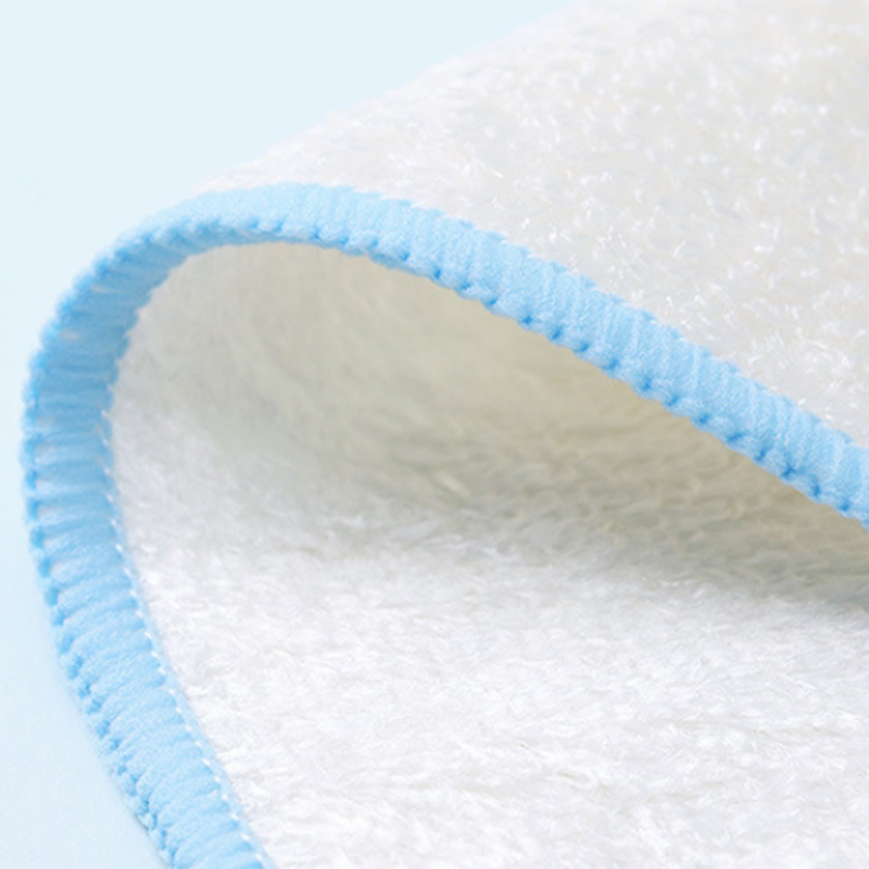 Esun Bamboo Fiber Dish Towel Non-Stick Oil-Resistant Scouring Pad for Kitchen Cleaning, Plain Style Dishcloth