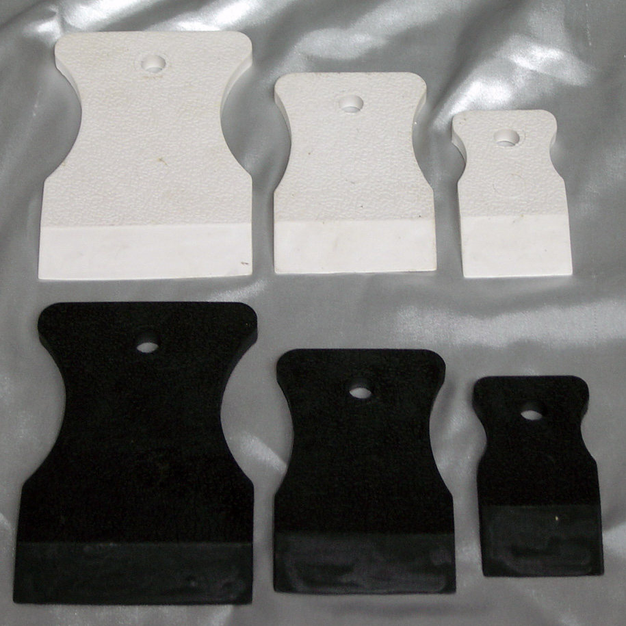 3PCS Set 40+60+80mm Rubber Grout Squeegees Scraper