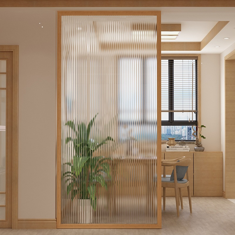 Push-Pull Household Tempered Glass Partition Shower Room Simple Screen Shower Door