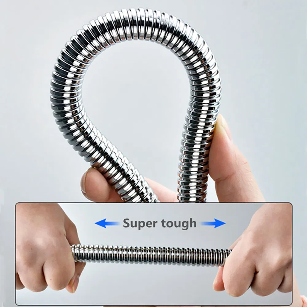 SUS 1.5-2.5m Bathroom G1/2 Nut EPDM Inner Shower Hose