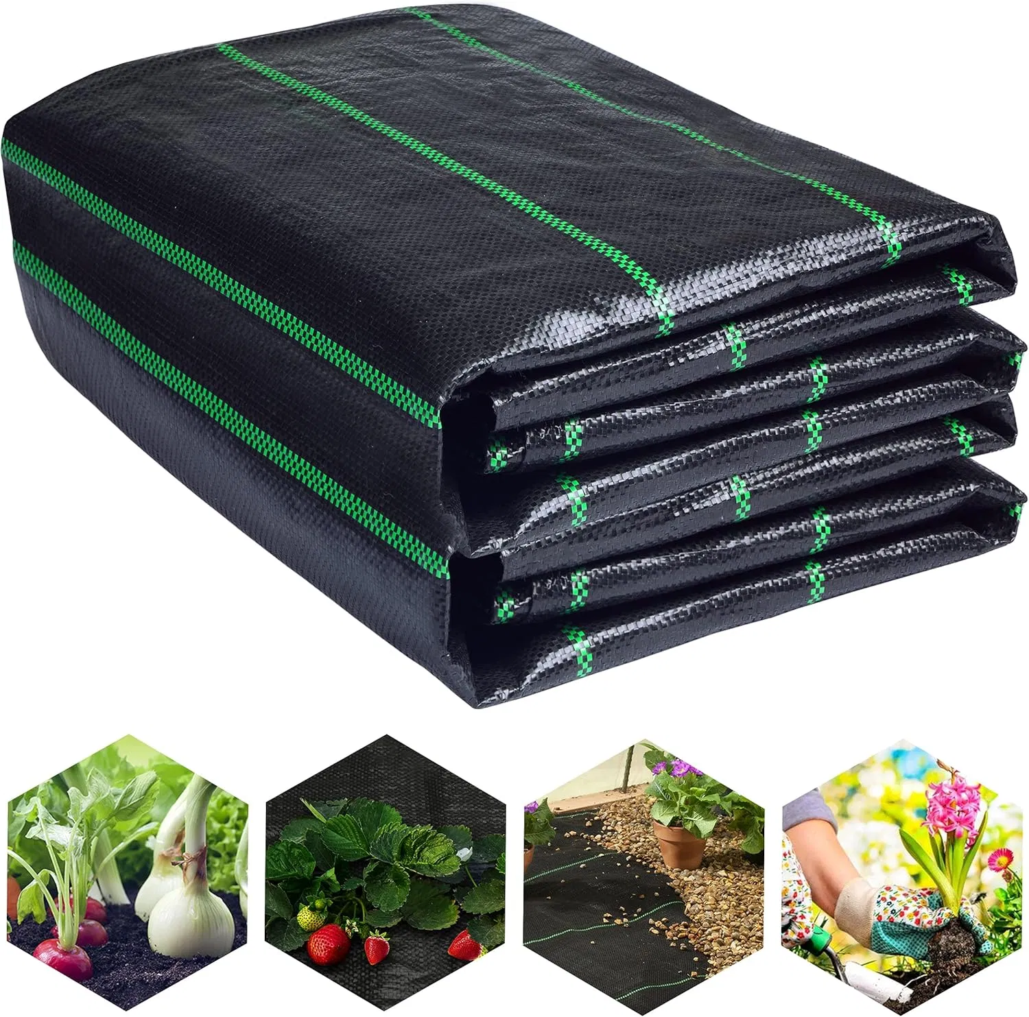 Weed Barrier Fabric for Landscape Ground Cover PP Woven Fabric Mat