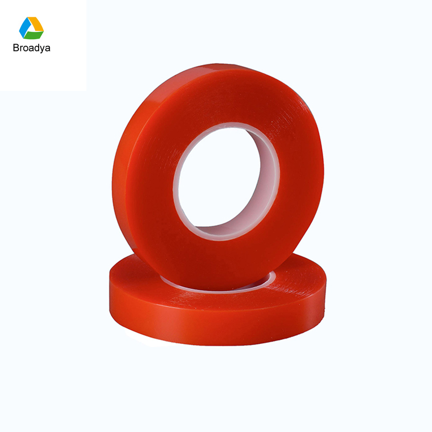 Double/Two Sided Pet PVC Industrial Self Adhesive Red Tape (BY6982R)