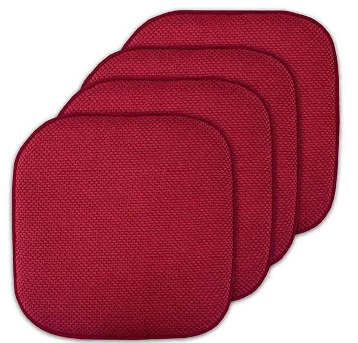 Подушка Memory Foam с ячеистой структурой и противоскользящим покрытием, цвет графит/красный