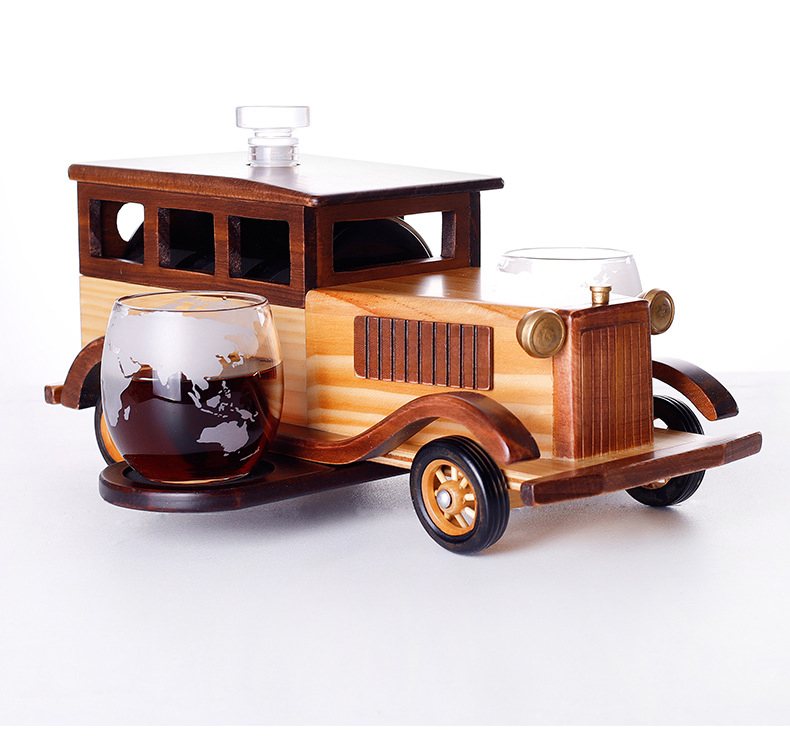 Handmade Borosilicate Glass Car Shape Creative Wine Decanter