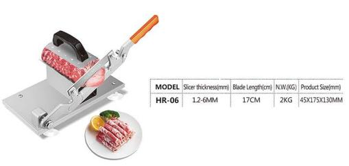 Horus Manual Meat Slicer Cut Lamb/Beaf/Vegetables Slicer Machine Frozen Meat Cutter