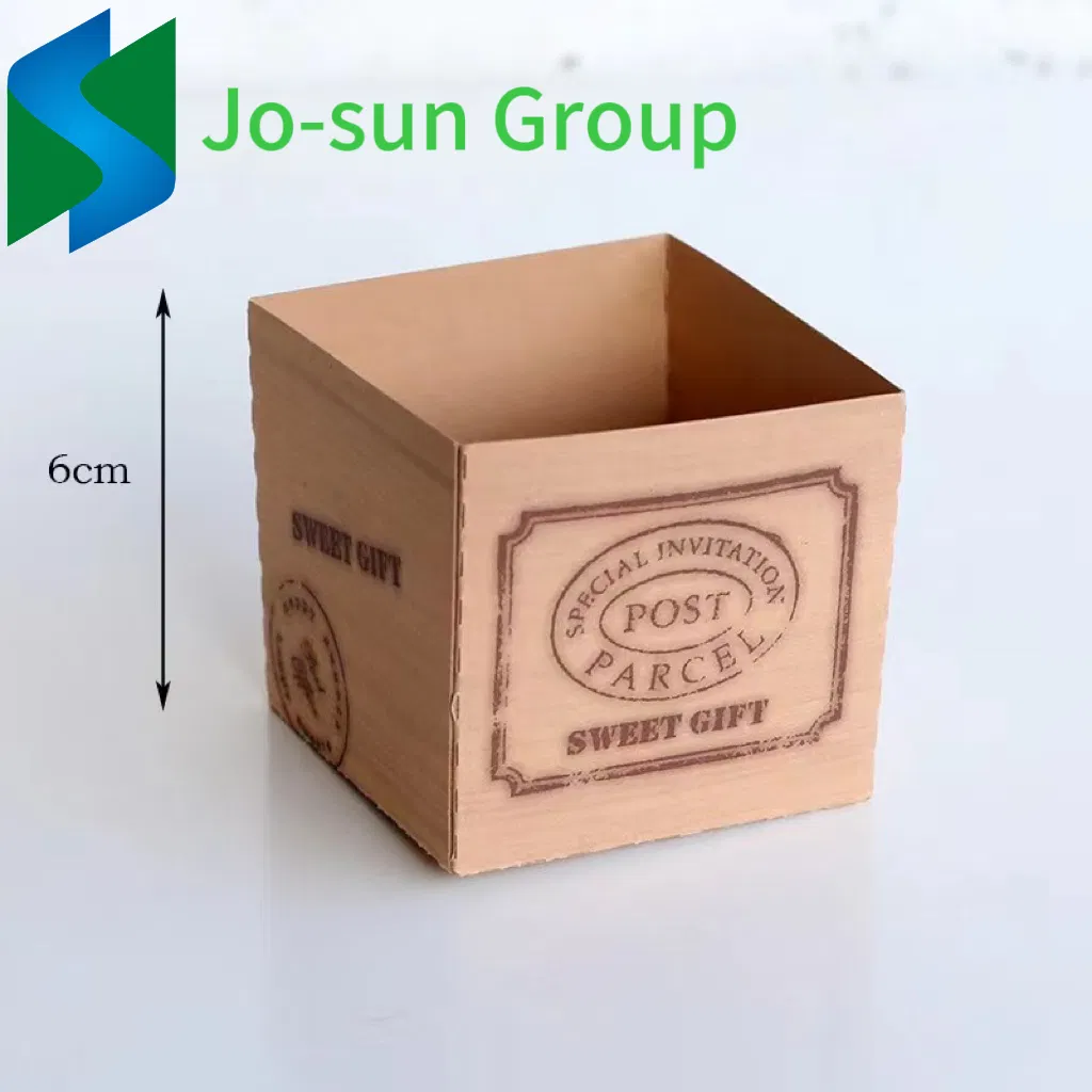 Jo-Sun New Kraft Paper Square Mousse Cake Cup High Temperature Dessert Bread Packaging Box