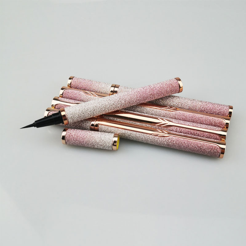 OEM Gradient Pink Non Smudging Waterproof Long Lasting Dry Cool Black Eyeliner Makeup