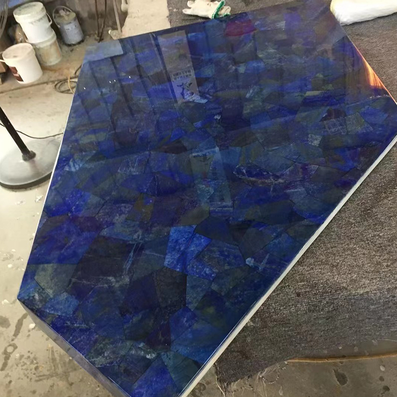 Semi Precious Stone Blue Marble Lapis Lazuli Interior Wall Tiles/Countetop Price