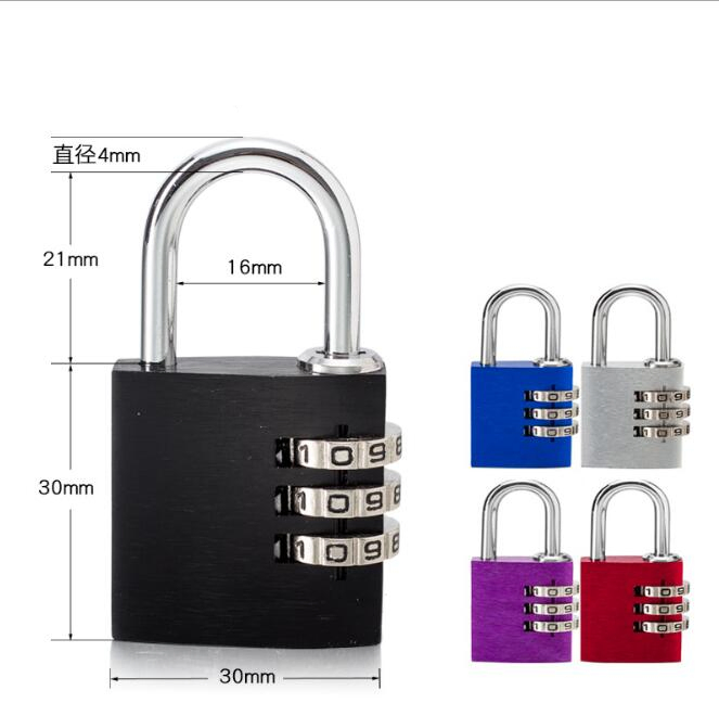 Outdoor School Gym Locker Hasp Cabinet Gate Fence Toolbox Silver Black 4 Digit Combination Locks Aluminium Alloy Waterproof Password Padlock Custom