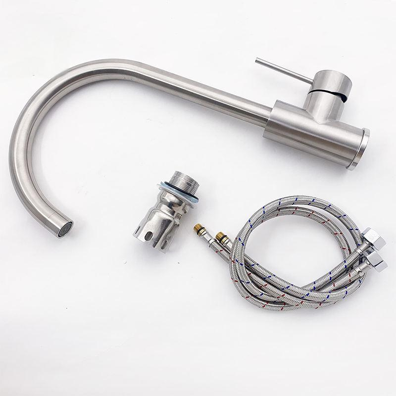 Nickel Kitchen Mixer Water Tap Stainless Steel Water Tap Kitchen Sink Faucet