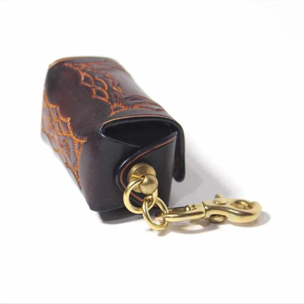 Кожаный держатель для кия и мела для бильярда