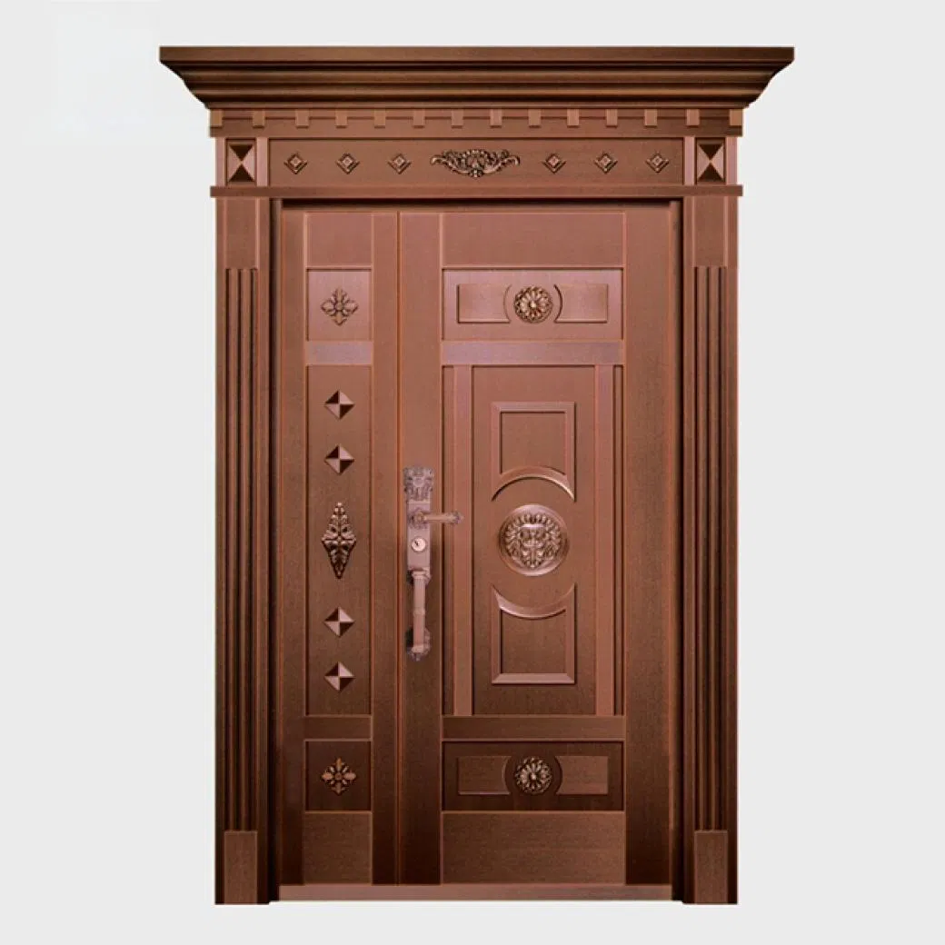 High Performance Majestically Majestic Cost Main Security Entrance Exterior Entry Copper Front Door for House