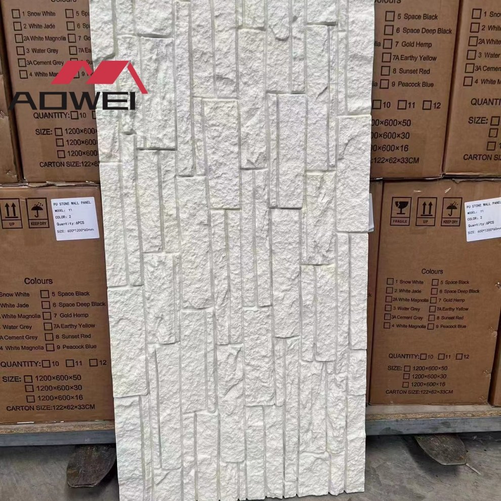 Indoor Flexible PU Stone Material for Quick and Easy Installations Wall Panel