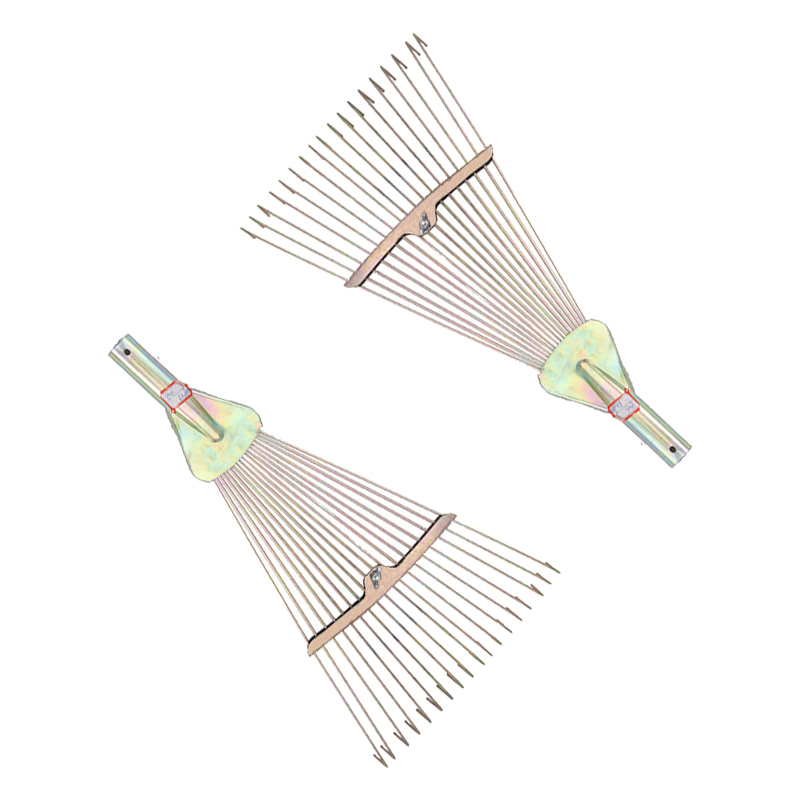 Hautine R123 Lawn Rake with Wooden Handle 18 Teeth