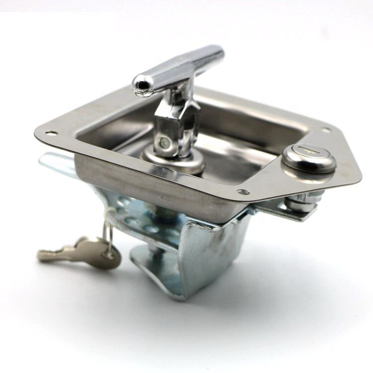 Stainless Steel Keyed Difference T Bar Car Box Gas Cabinet Latch Truck Lock