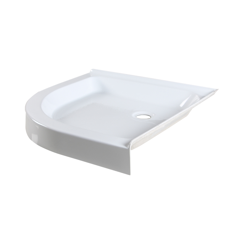with Tile Flange Sector Round Shower Base