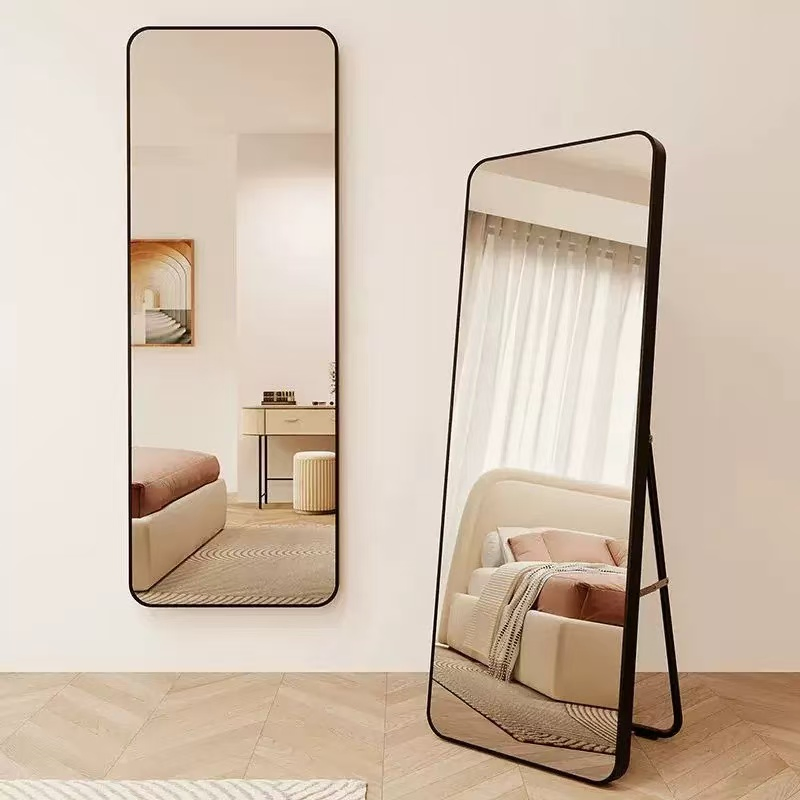 Multi-Functional All-in-One Dressing Mirror to Display The Clock and Temperature.