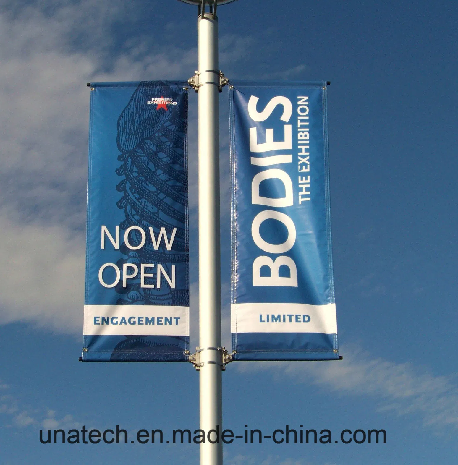 Light Pillar Hanging Advertising Promotion PVC Vinyl Flex Flags Banner