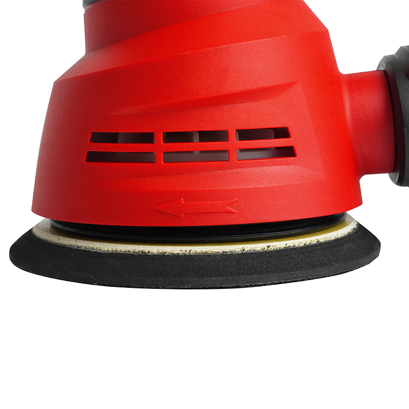 Long Life Working 380W Variable Speed Hook Loop Pad Dustless Electric Rotary Sander