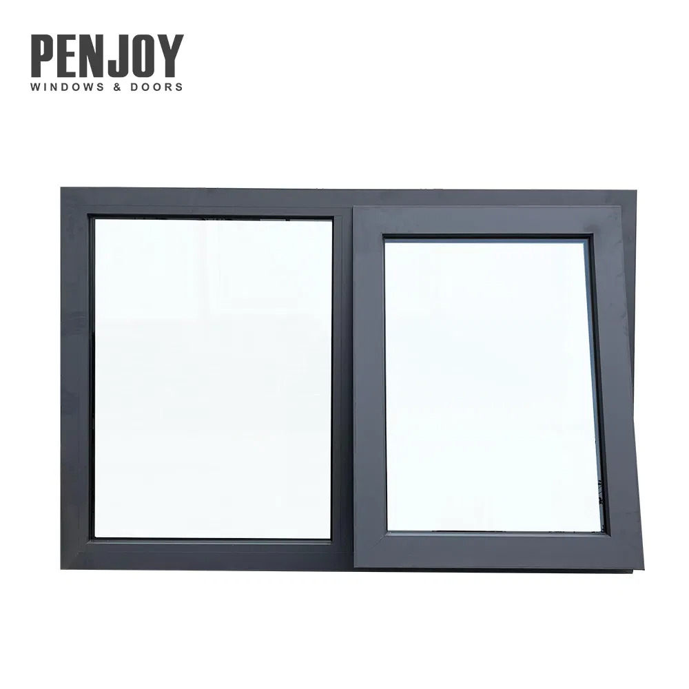 Penjoy Timber Reveal New Zealand System Aluminum Thermal Break Tempered Glaze Outward Opening Window