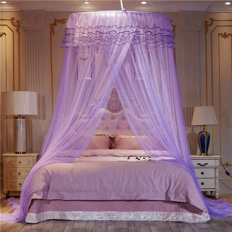 Bed Netting Princess Hanging Round Canopy Comfy Student Dome Mosquito Net
