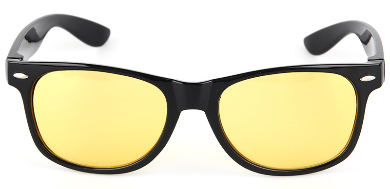 Manufacturier Custom Classical Night Vision Sun Glasses Fashion Yellow Lenses PC Sunglasses