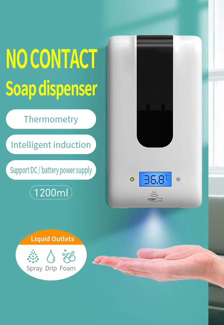 Wall-Mounted Rechargeable Automatic Soap Dispenser for Easy Use