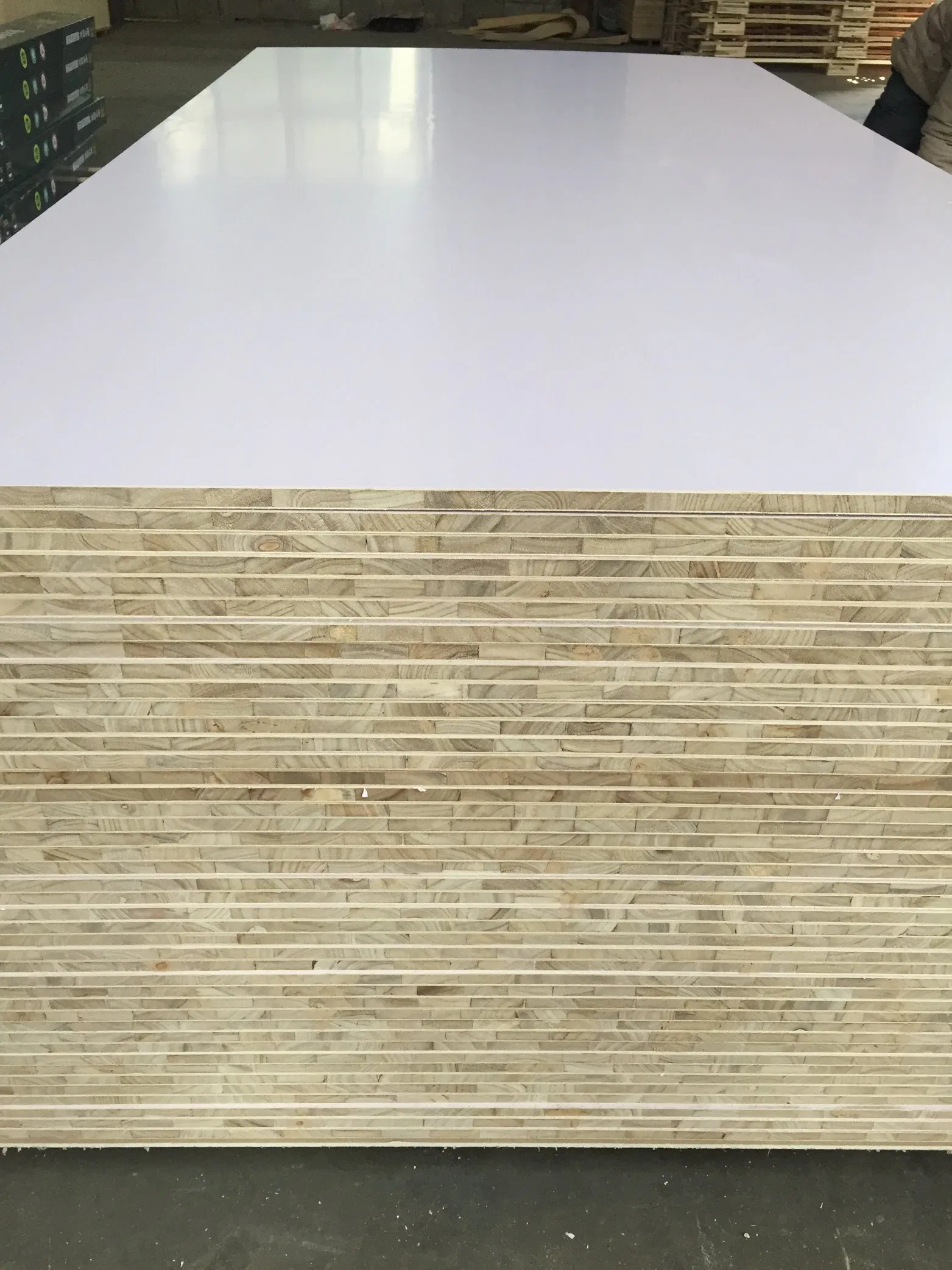 E0/E1 Grade15mm/18mm Melamine Faced Film Plywood Sheet for Furniture