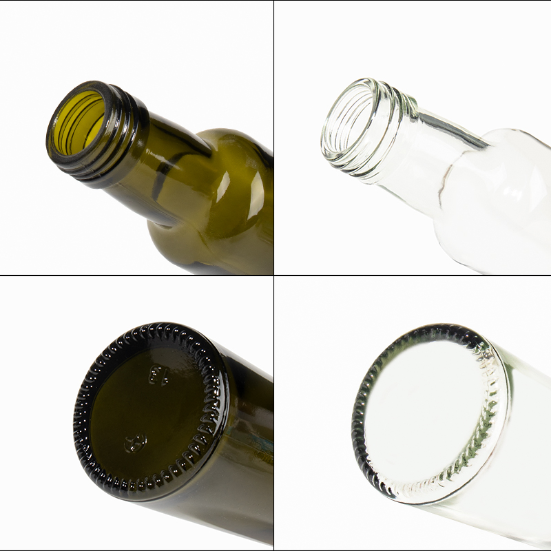 Round Shape Kitchen Oil 250ml 500ml 750ml Olive Oil Glass Bottle