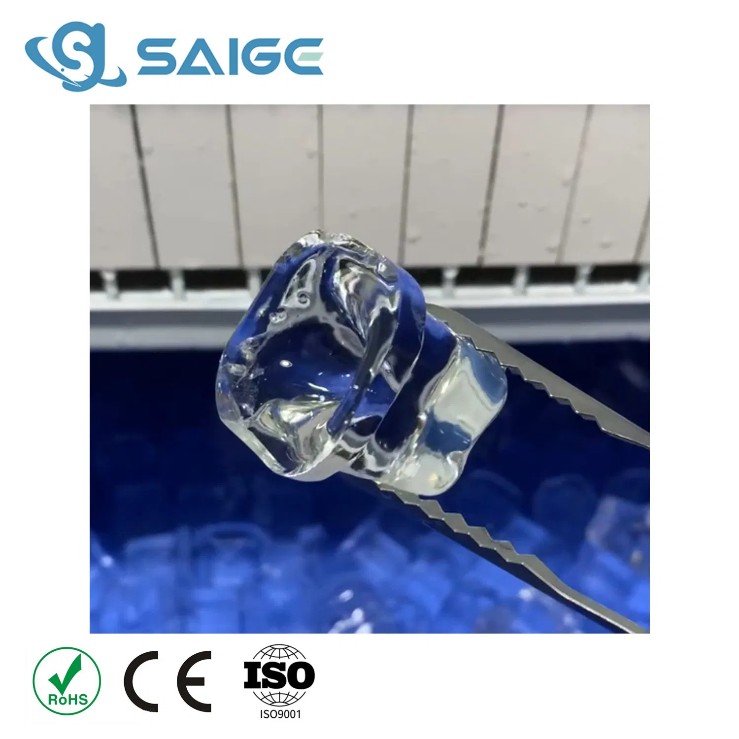 Saige Sgo-E150PS 55kg/24h Professional Commercial Use Gourmet Jelly Ice Maker Professional Commercial Use Ice Maker Machine Ice Making Machine