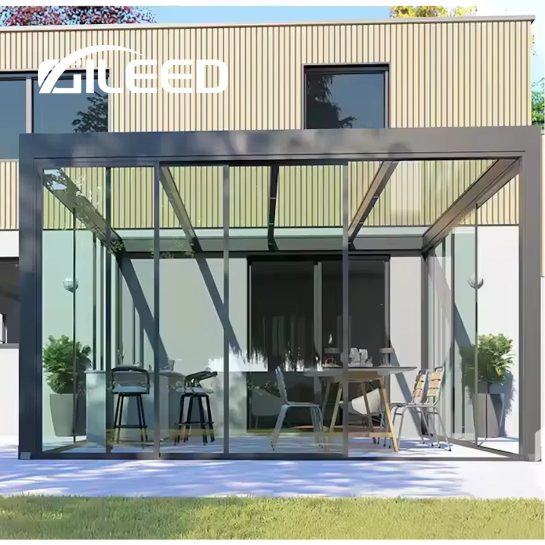 Best Price Aluminum Alloy Frame Glass Sunroom with Waterproof Soundproof Function