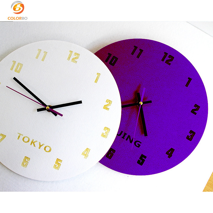 Stylish Soundproof Clock: Eco-Friendly Engraving for Your Home