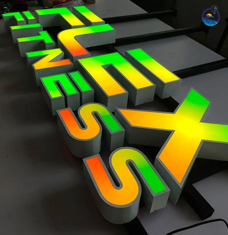 Custom Neon Sign LED Channel Letters 3D RGB Letter Signage