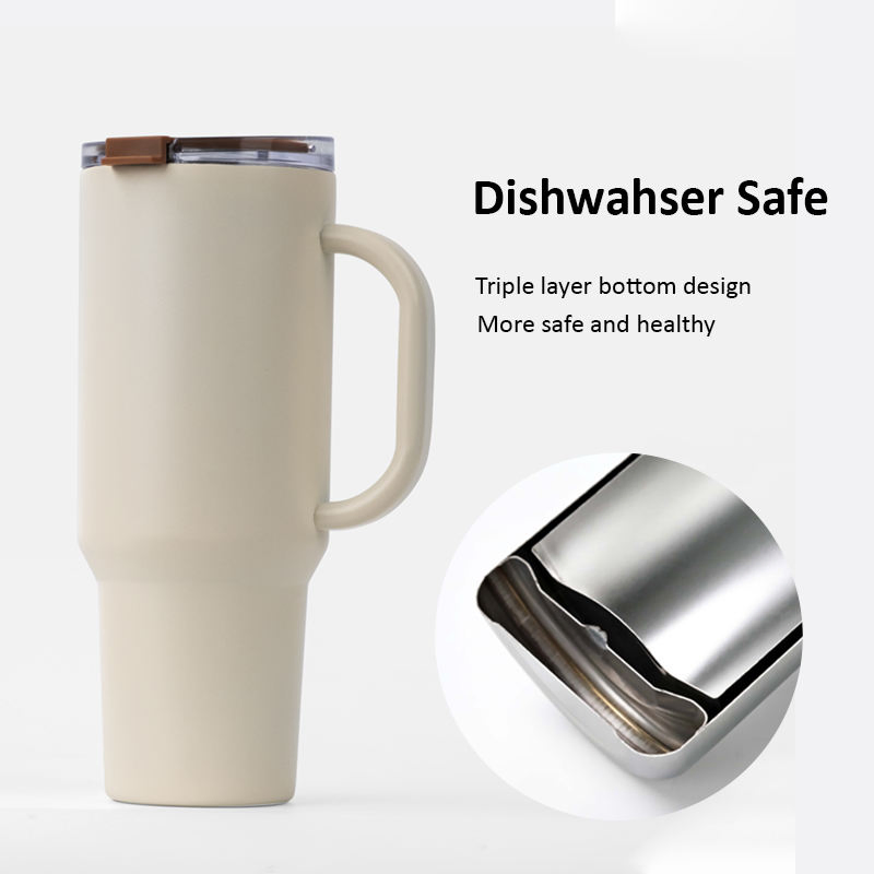 Customize 30oz 40oz Adventure Flowstat Double Wall Stainless Steel Vacuum Insulated Travel Tumbler with Handle