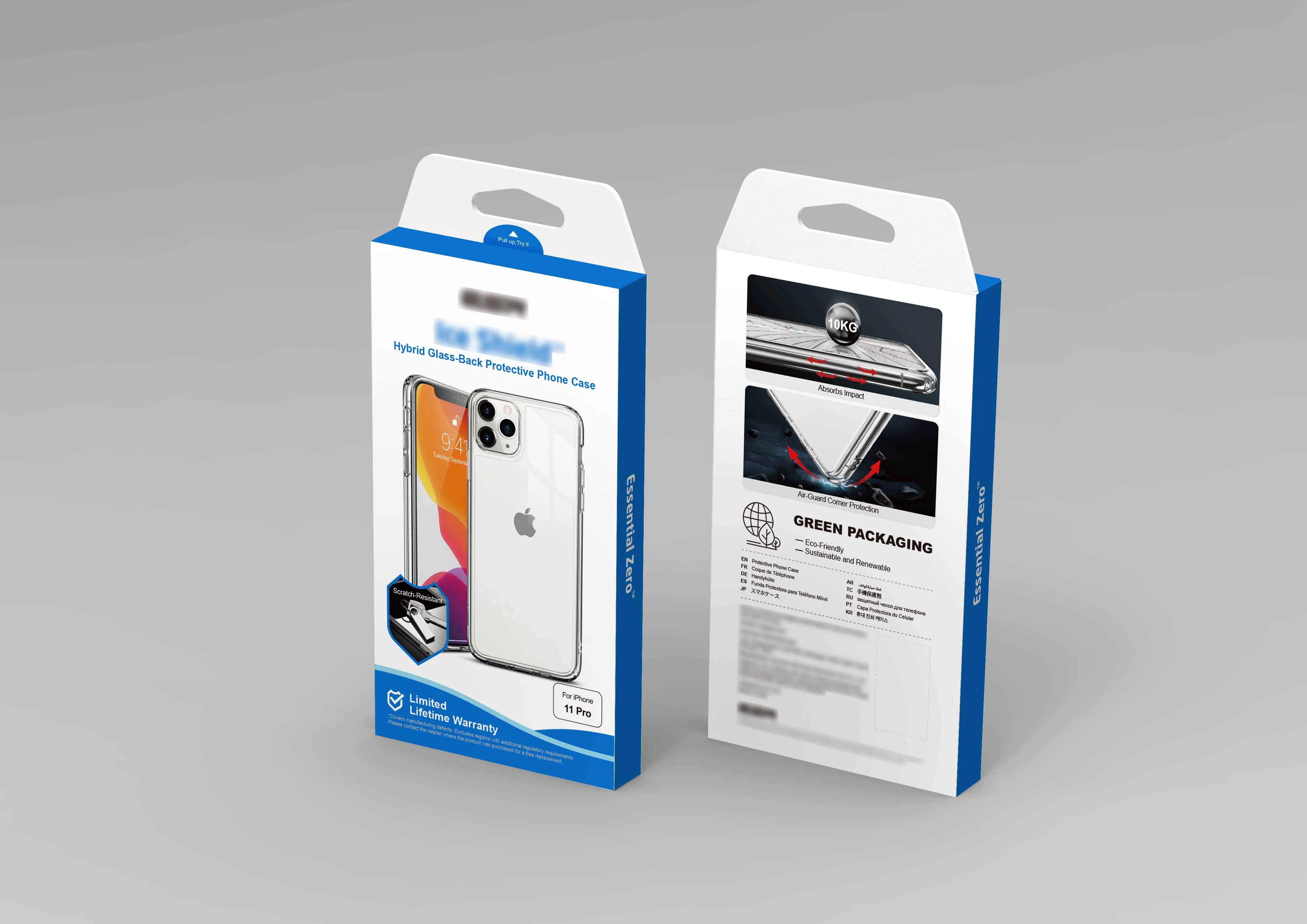 Antibacterial TPU Hard Tempered Glass Mobile Phone Case for Phone