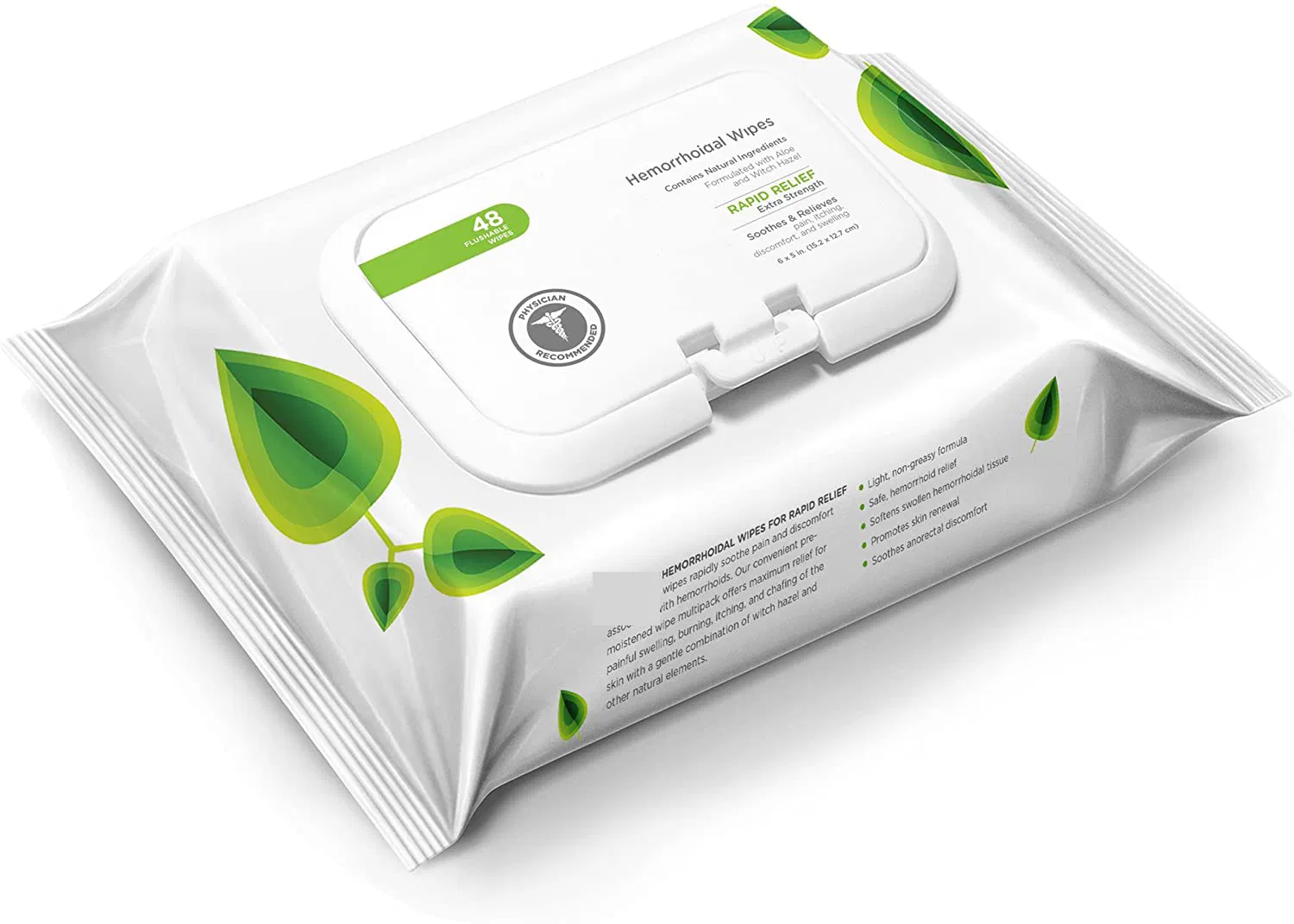 Septic Safe Witch Hazel Hemorrhoid Treatment Medicated Hemorrhoidal Wipes